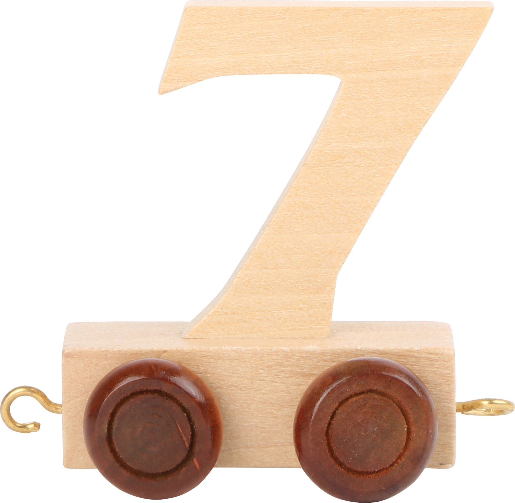 Vagónik dřevěné vláčkodráhy - přírodní číslice - číslo 7