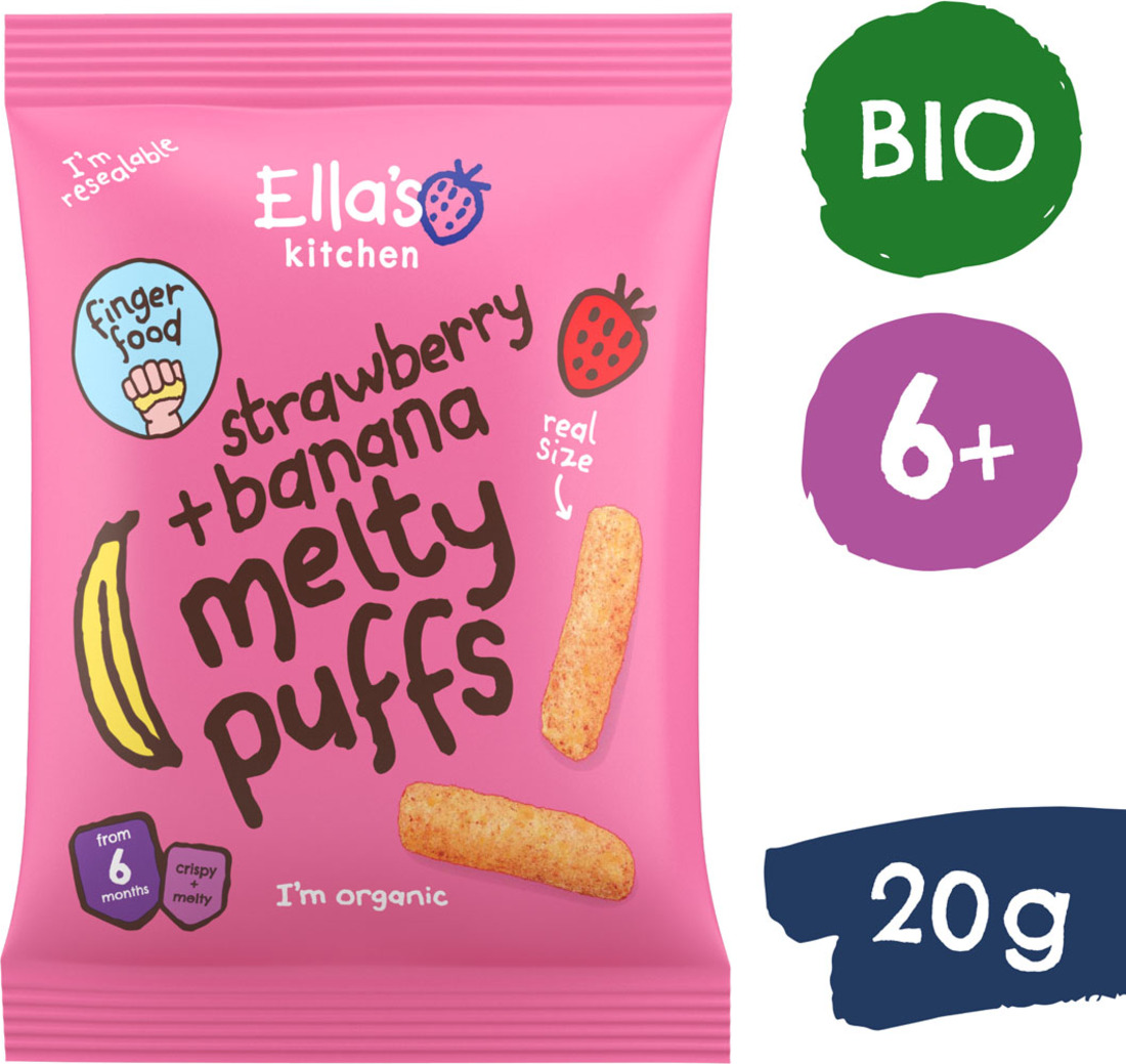 Ella's Kitchen BIO Křupky jahoda a banán (20 g)