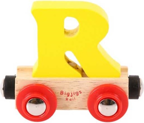 Bigjigs Rail Vagónik dřevěné vláčkodráhy - Písmeno R