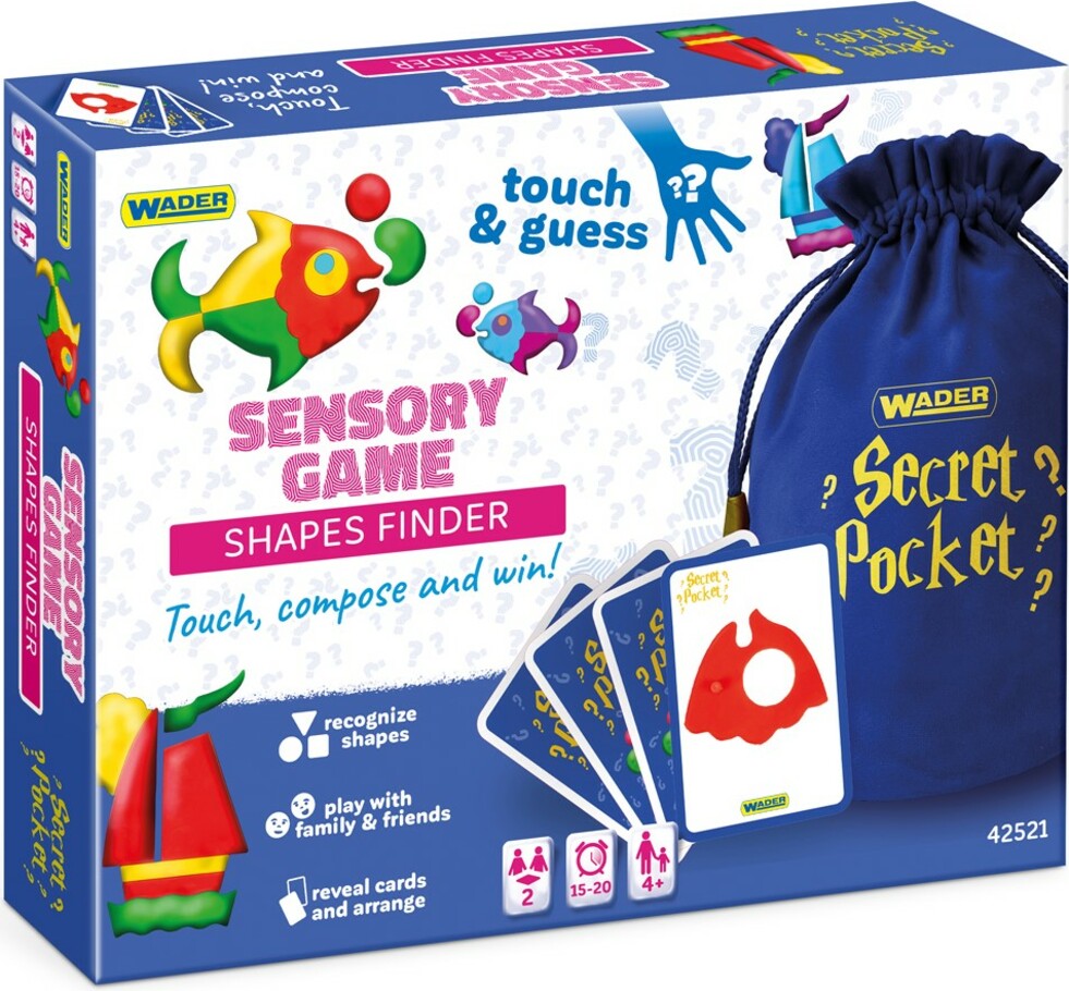 Wader Secret Pocket: Hledání tvarů - senzorická hra