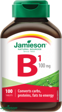 Jamieson Vitamin B1 thiamin 100mg 100 tablet