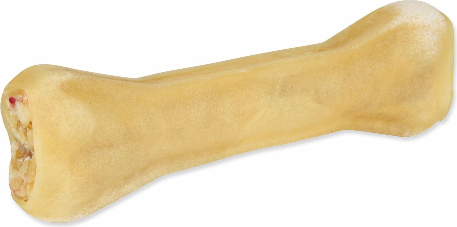 Pochoutka Trixie buvolí kůže, kost s náplní 115gx17cm
