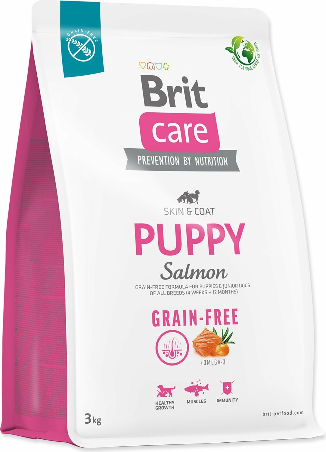 Krmivo Brit Care Dog Grain-free Puppy Salmon 3kg
