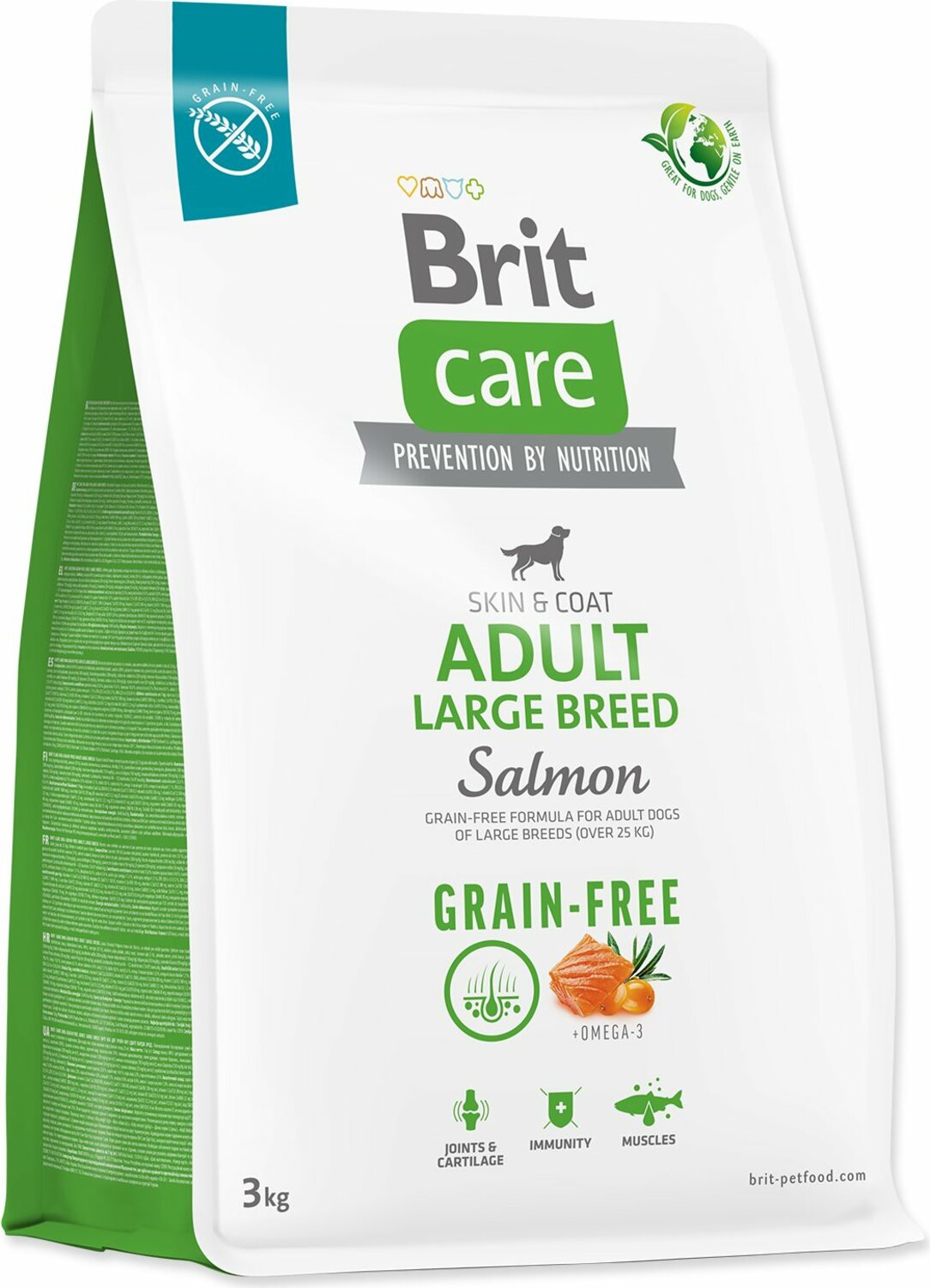 Krmivo Brit Care Dog Grain-free Adult Large Breed Salmon 3kg
