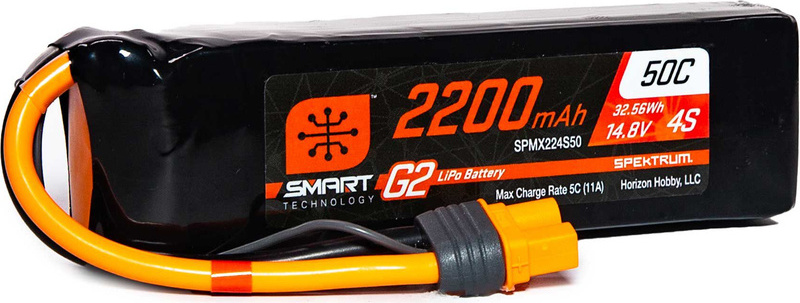 Spektrum Smart G2 LiPo 14.8V 2200mAh 50C IC3
