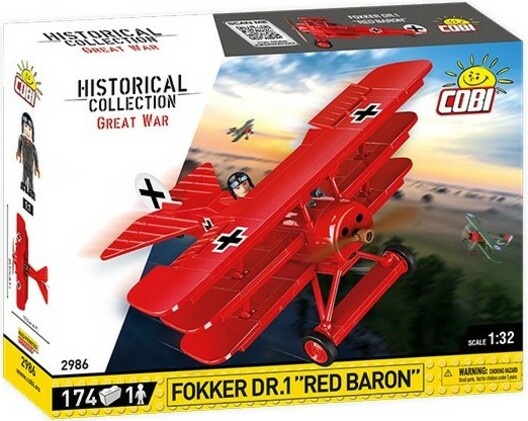 Cobi 2986 Fokker Dr. I Red Baron