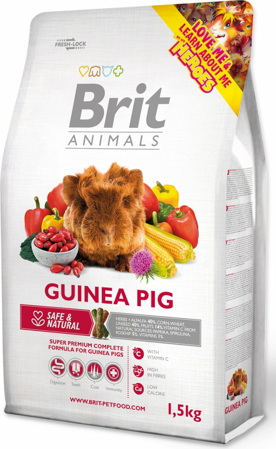 Krmivo Brit Animals Complete morče 1,5kg