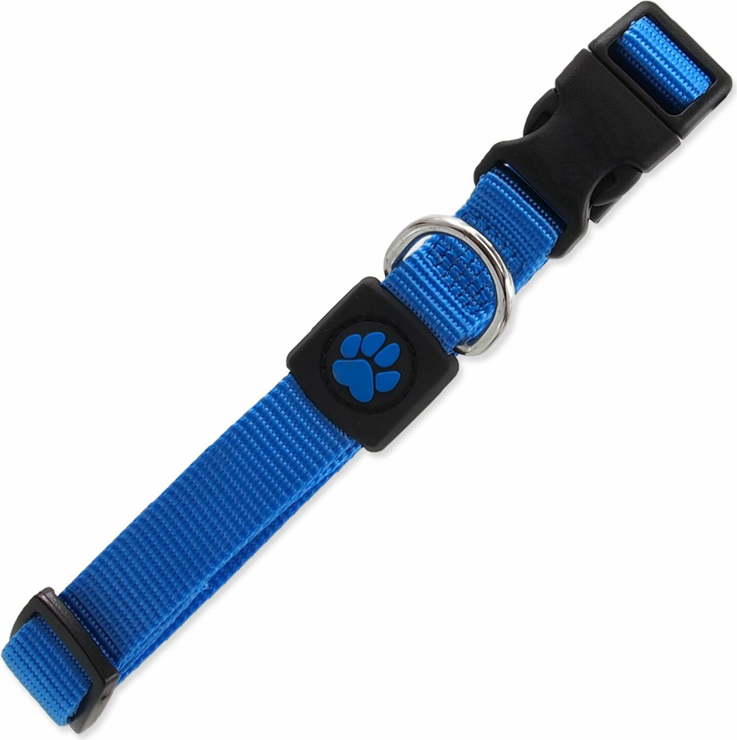 Obojek Active Dog Premium M modrý 2x34-49cm