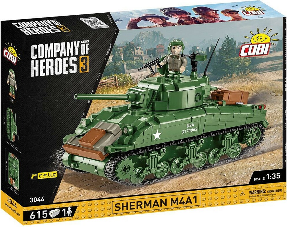 Cobi COH Sherman M4A1, 1:35, 615k, 1f