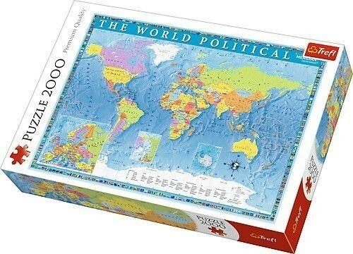 Trefl puzzle Politická mapa světa 2000