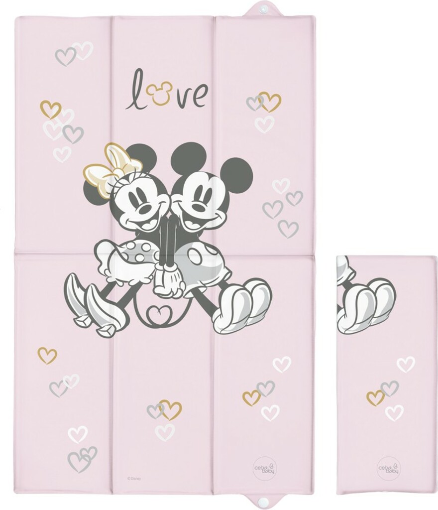 CEBA Podložka přebalovací cestovní 50x80 Disney Minnie & Mickey Pink