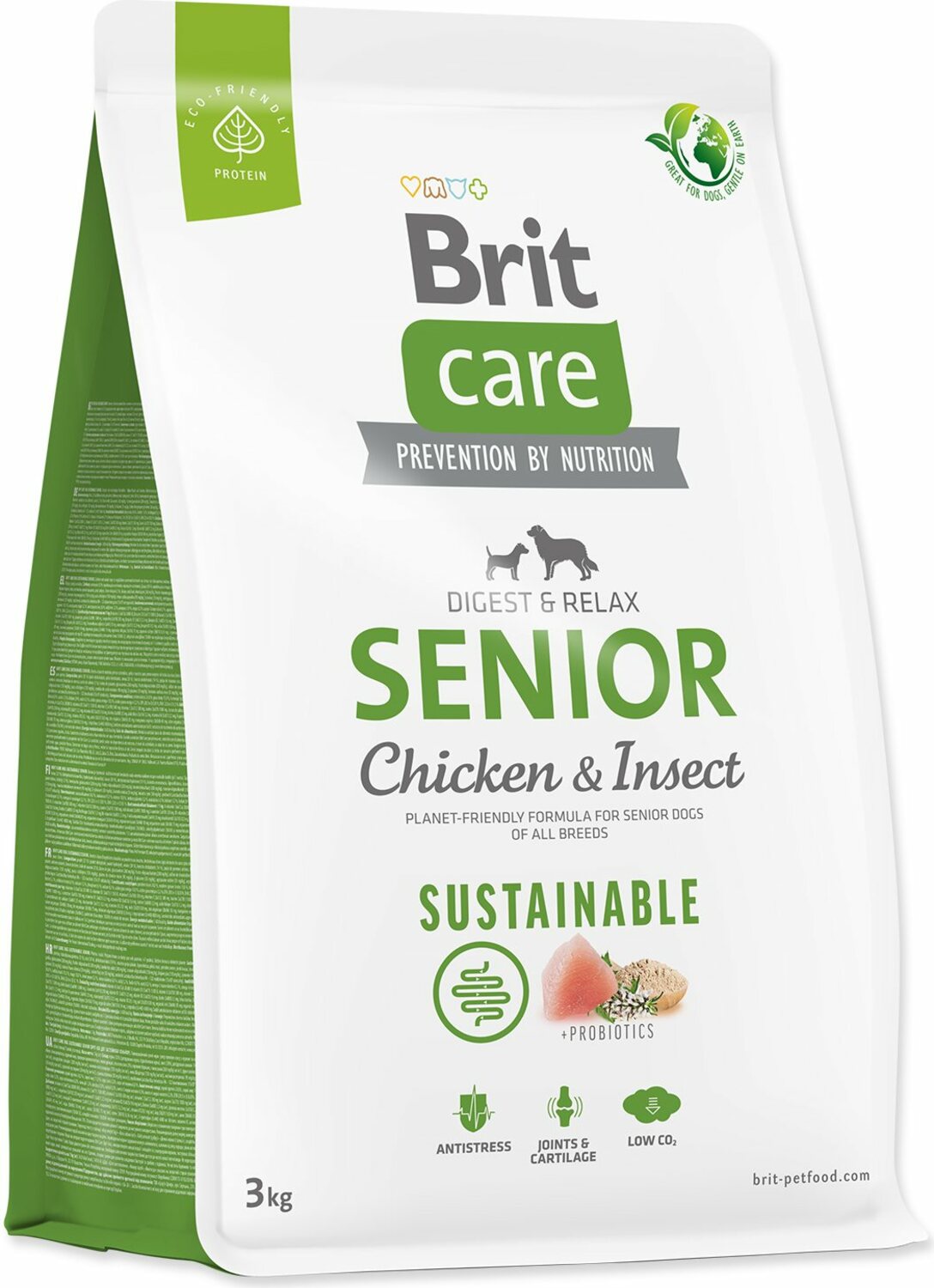 Krmivo Brit Care Dog Sustainable senior Chicken & Insoct 3kg