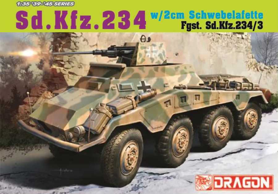 Model Kit military 6969 - Sd.Kfz. 234/3 w/2cm Schwebelafette (2cm) (1:35)