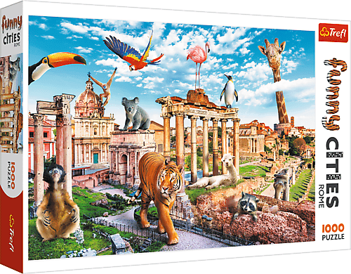 Trefl Puzzle 1000 Funny Cities - Divoký Řím