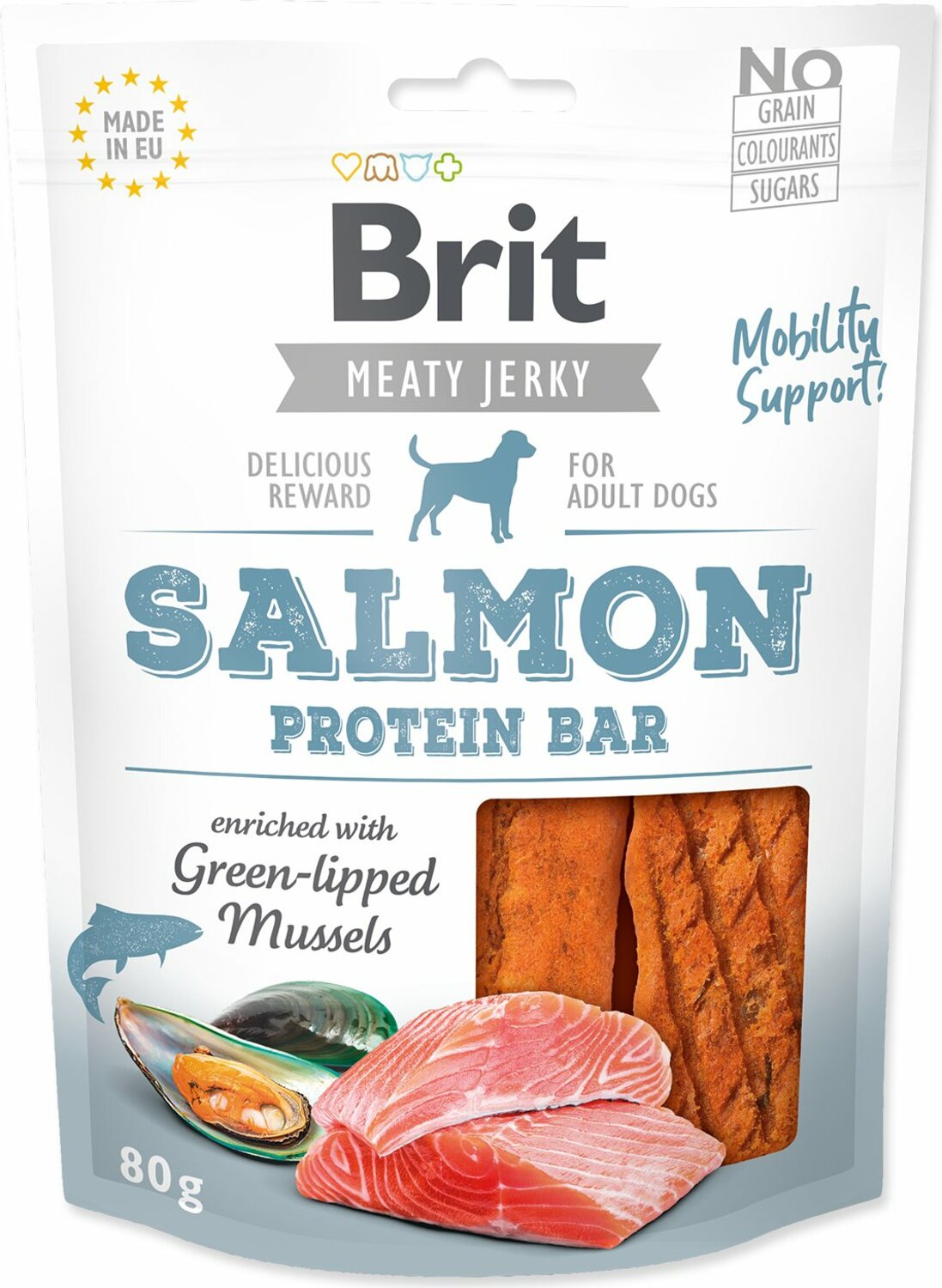 Pochoutka Brit Jerky protein Bar losos 80g