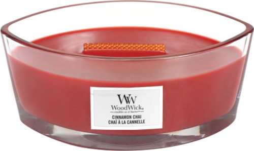 WoodWick, Skořice a vanilka, Dekorativní svíčka ve váze 453,6 g