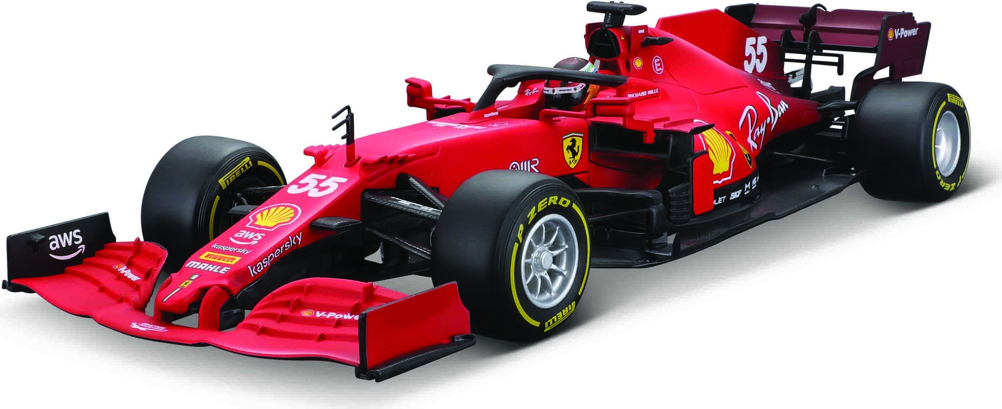 Bburago 1:18 Ferrari Racing F1 2021 SF21 č. 55 Carlos Sainz