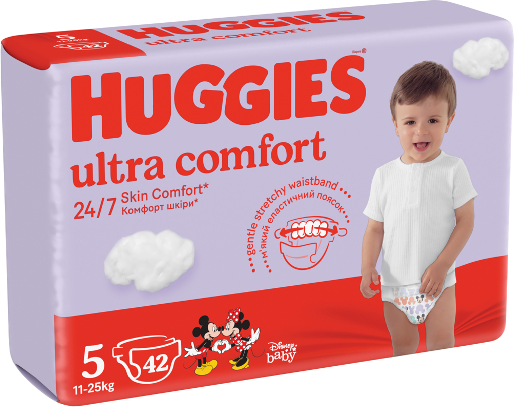 HUGGIES® Ultra Comfort Jumbo Plenky jednorázové 5 (11-25 ks) 42 ks