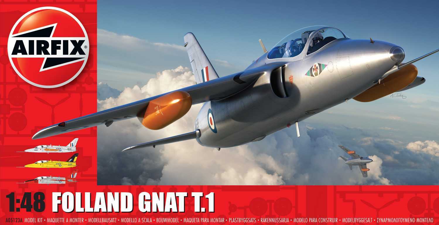 Classic Kit letadlo A05123A - folland gnat T.1 (1:48)