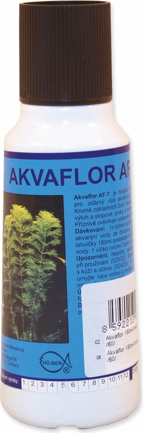 Přípravek HU-BEN Akvaflor hnojivo na rostliny 180ml