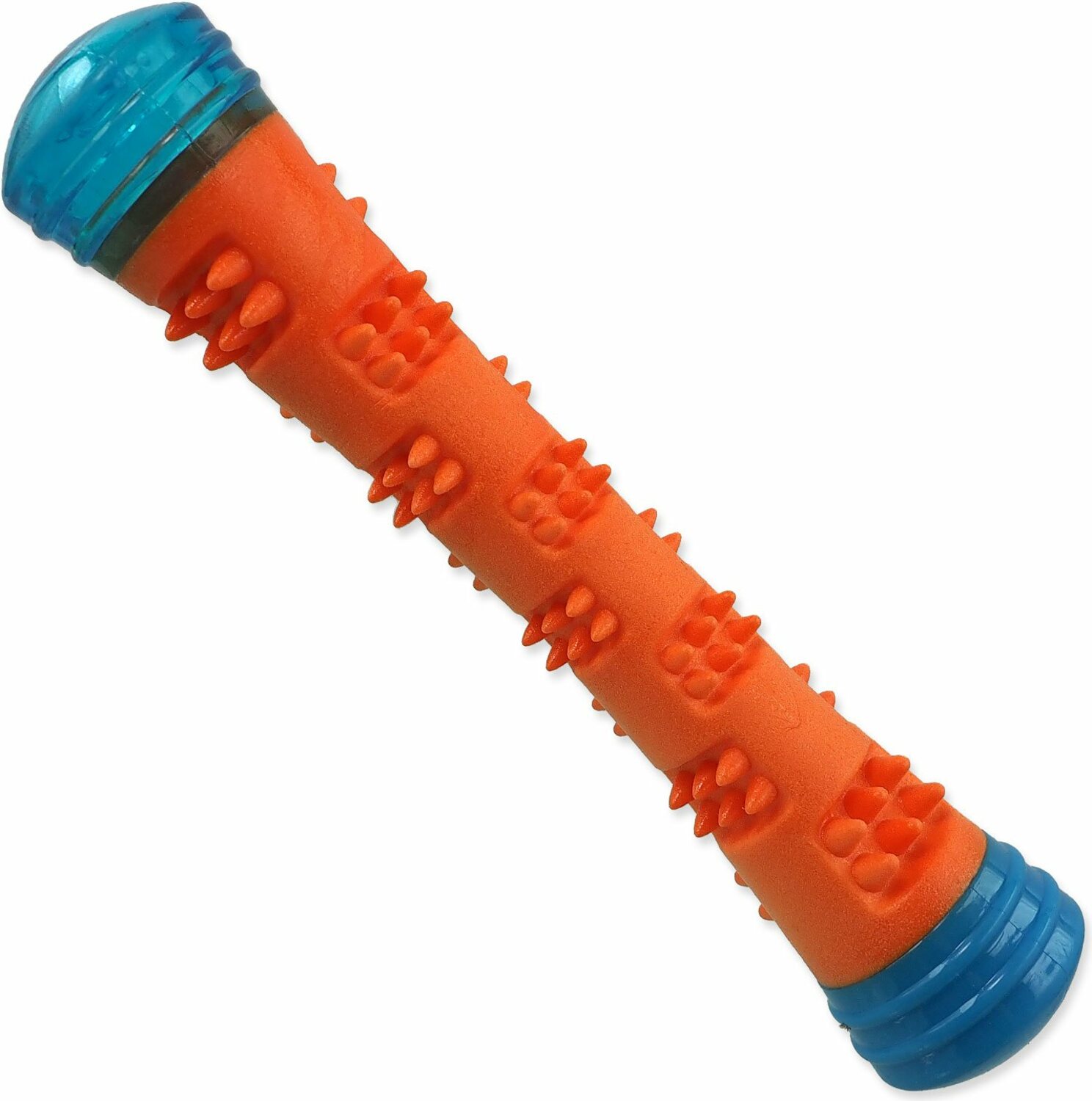 Hračka Dog Fantasy palička kouzelná svítící, pískací oranžovo-modrá 4,6x4,6x23cm