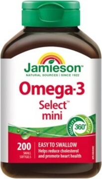 Jamieson Omega-3 Select™ mini 200 kapslí