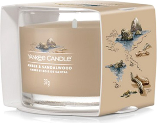 Yankee Candle, Ambra a santalové dřevo, Votivní svíčka 37 g