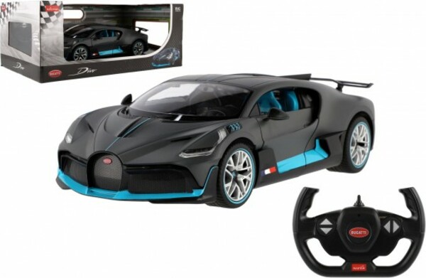 Auto RC Bugatti Divo RASTAR šedé plast 32 cm 2,4 GHz na dálk. ovládání na baterie
