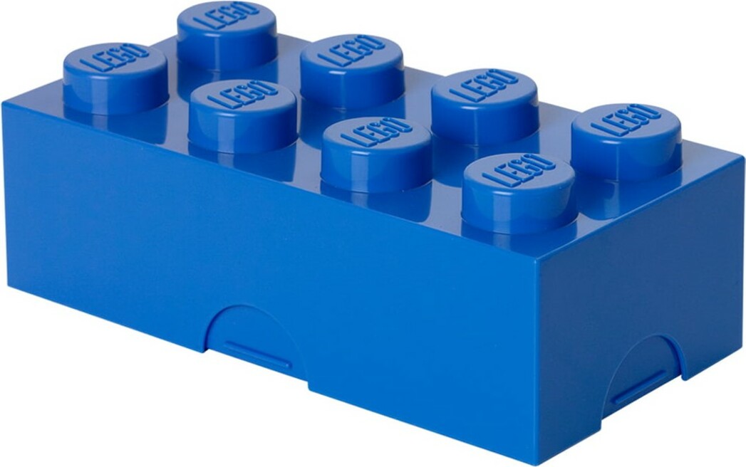 LEGO® box na svačinu 8 - modrá 100 x 200 x 75 mm