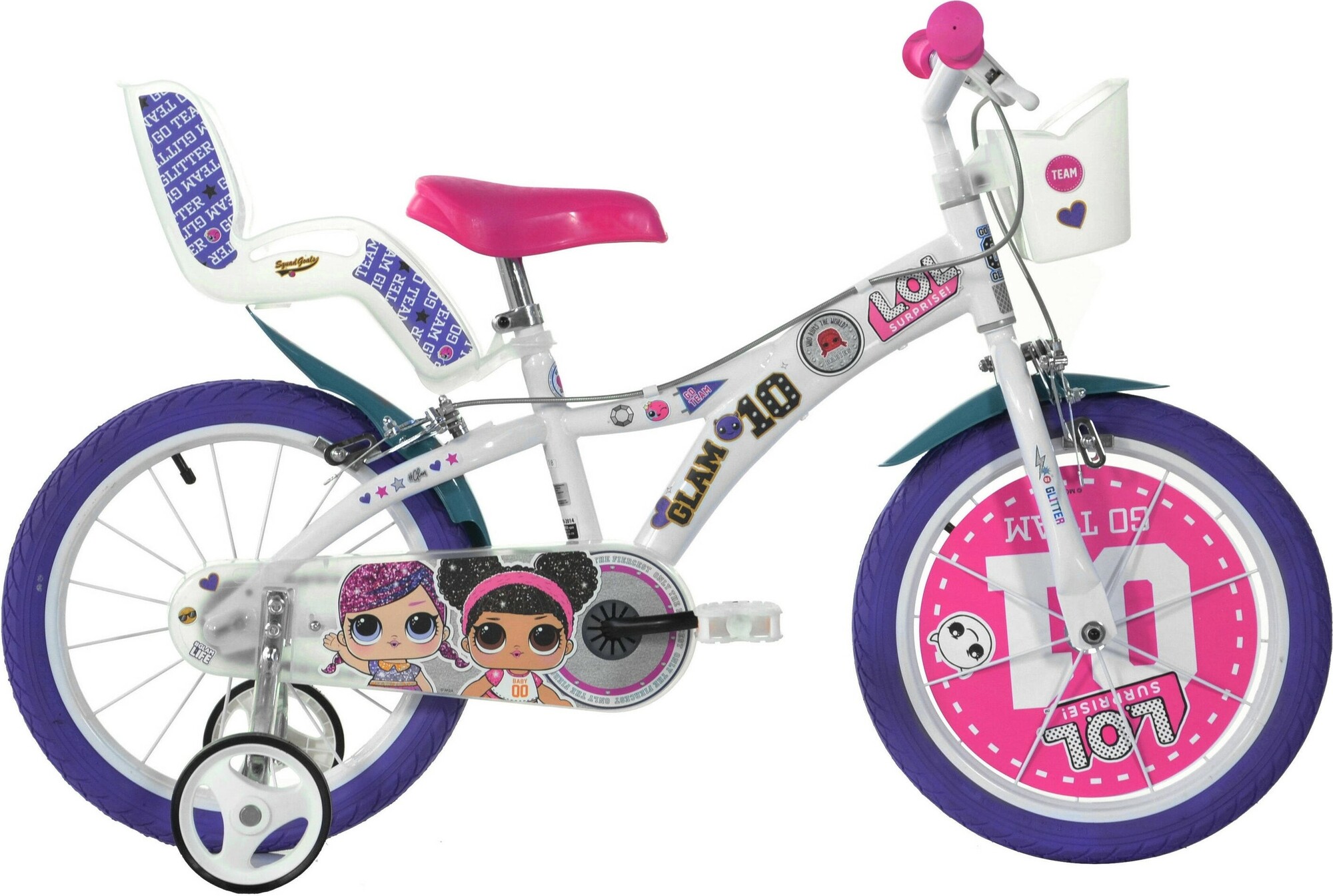DINO Bikes - Detský bicykel 14" 614GLOL - LOL 2020