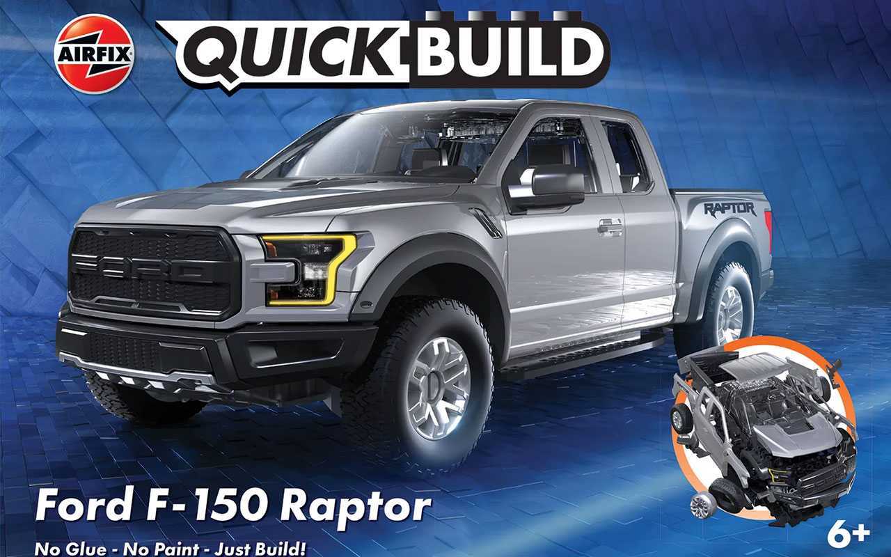 Rýchla zostava auto J6053 - Ford F-150 Raptor - Sivá