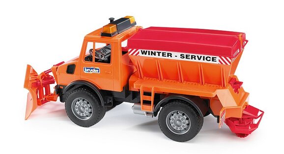 Bruder Nutzfahrzeuge MB Unimog Winterdienstfahrzeug 116 BRUDER