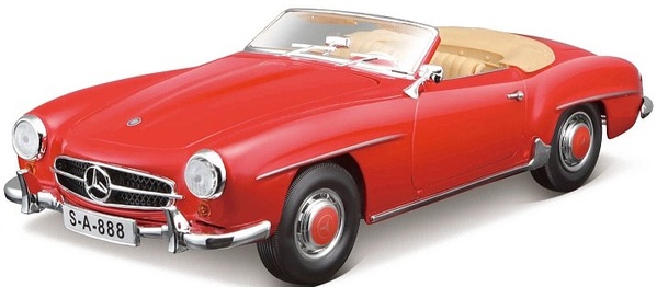 maisto-mercedes-benz-190sl-iz-1955-crveni-1-18-automobili