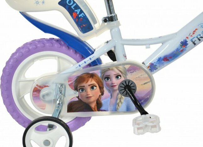 Korb Fahrradhelm Gr Kinderfahrrad Disney Frozen 12 Zoll Puppensitz 51-55 cm 