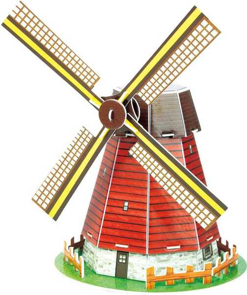 3D Puzzle Holländische Windmühle 20 Teile Revell 00110 Gebäude Bauwerk Puzzle 