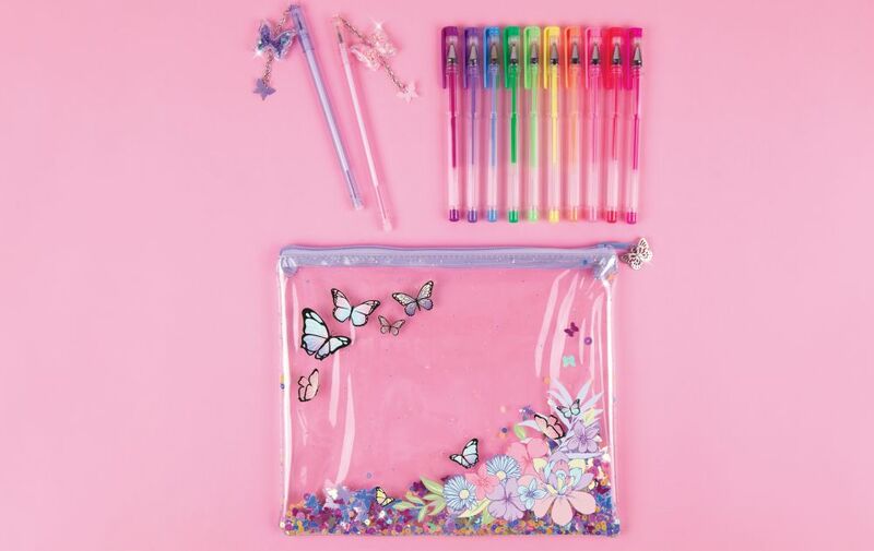 36 pz/set giapponese carino farfalla paillettes penne divertente