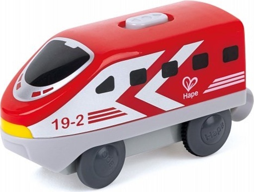 Batteriebetriebene Intercity-Lokomotive von Hape, Spielzeugautos Wagen, - rot Beschäftigte