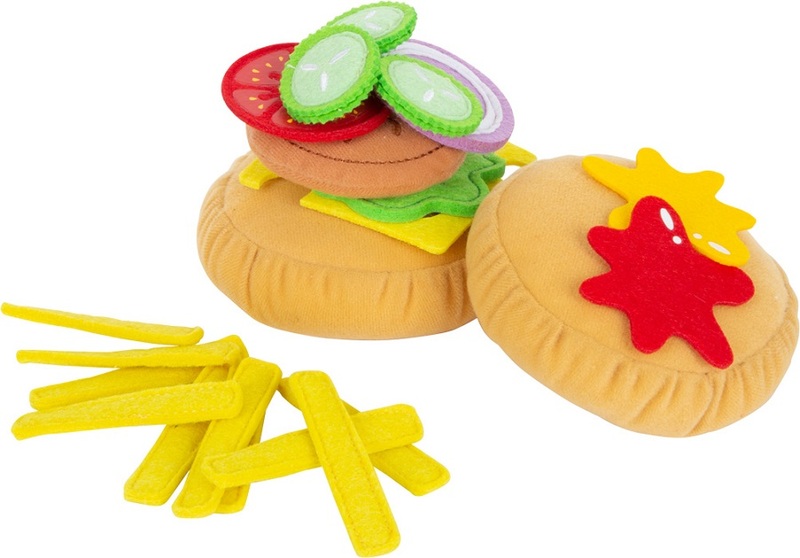 Hamburger e patatine fritte Small Foot Fabric - Accessori da cucina