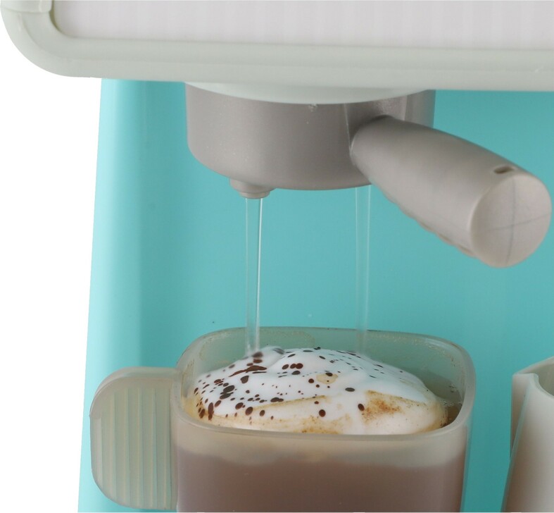 Pressa caffè in plastica 13x20 cm che rilascia vapore a batterie con luce e  suono - Accessori da cucina