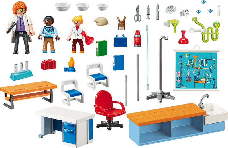 Playmobil City Life 9456 Chemieunterricht Ergänzungsset Spielset Figuren Schule 