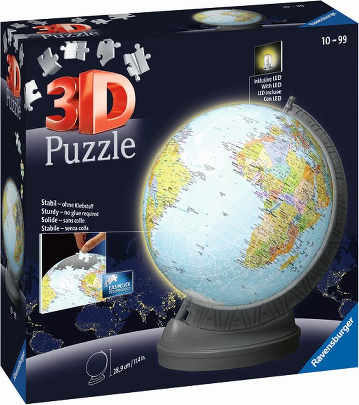 Ravensburger Puzzle-Ball Globo luminoso 540 pezzi - 3D Puzzle