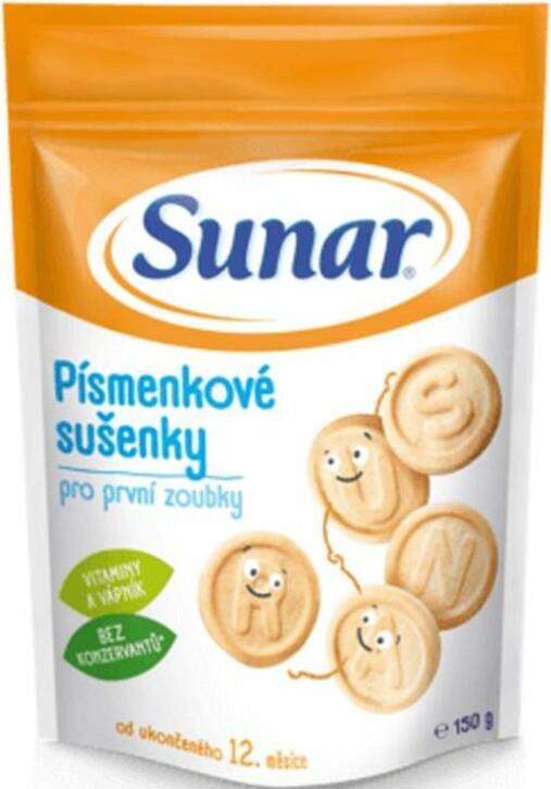 SUNAR Biscotti con lettere per bambini (150 g) - Biscotti e crunch