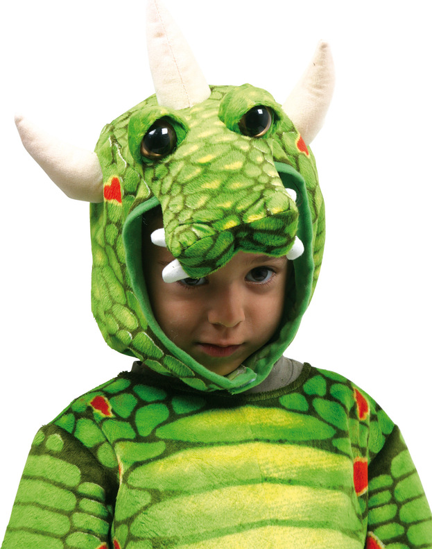 Costume da drago verde piede piccolo - Costume per ragazzi