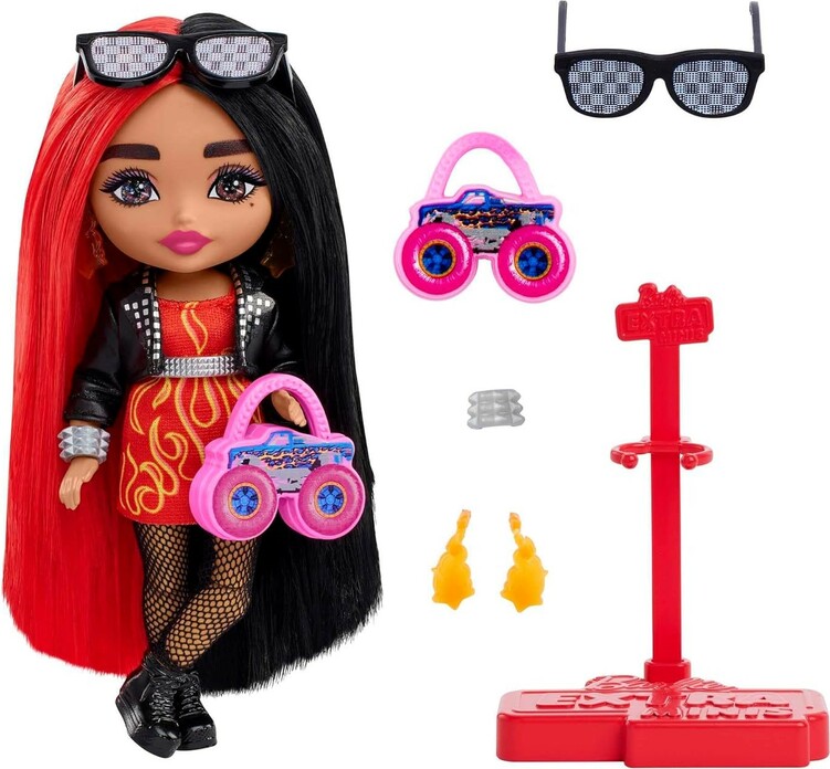 Barbie Extra Minis - capelli rosso-neri - Bambole BARBIE