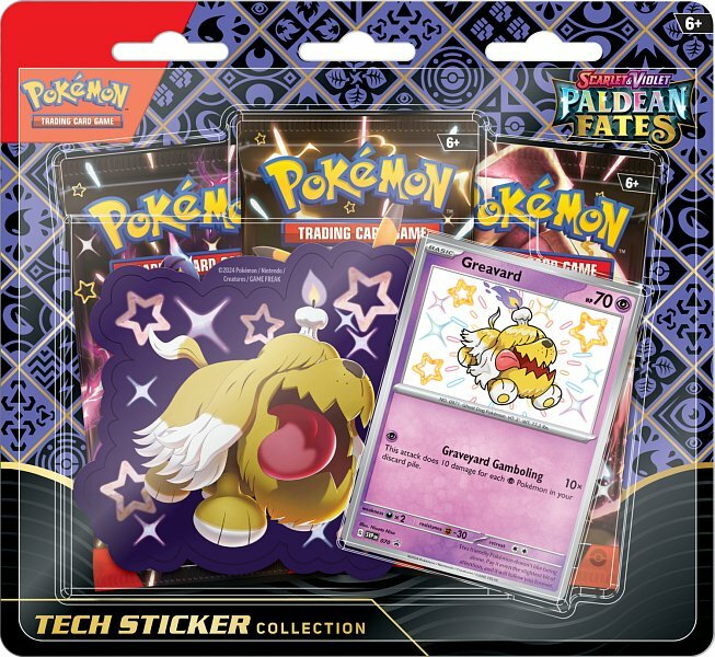 Pokemon TCG: SV4.5 Paldean Fates - Collezione di adesivi tecnologici -  Pokémon