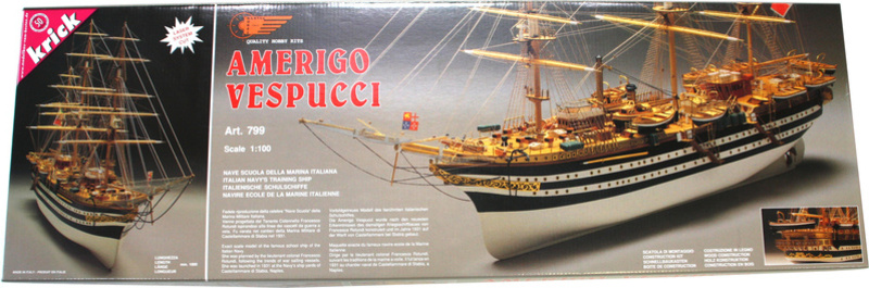 Mantova Modello Amerigo Vespucci 1:100 kit - Per esperti