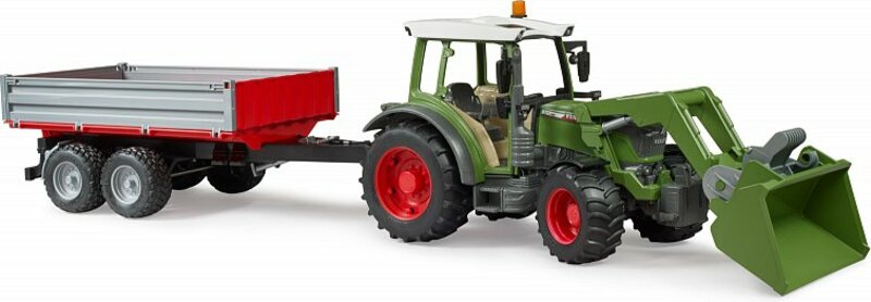 Bruder Fendt Vario 211 Traktor mit Anhängerkupplung und Lader