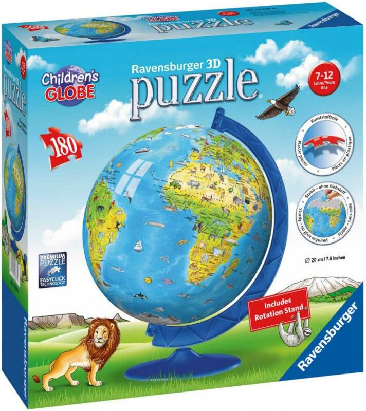 Mappamondo per bambini (inglese) 180 pezzi - Puzzle Ball