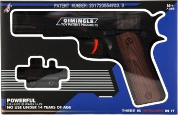 Pistola per palline morbide in plastica 20cm - Fucili e armi