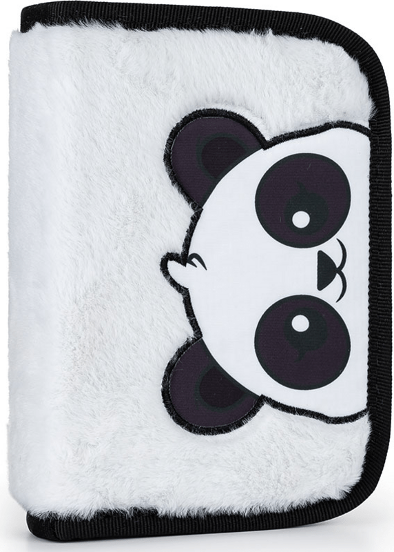 Astuccio universale Panda in velluto sintetico bianco e nero